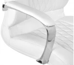 Компьютерное кресло Woodville Damian white / satin chrome 15429