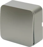 Выключатель одноклавишный (серебро) Stekker София 49295