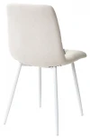 Стул CHILLI UF860-01B бежевый, ткань/белый каркас