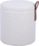 Пуф с ящиком Эркки рогожка XS белый Stool Group арт.УТ000039492