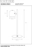 Настольная лампа Lucide Skanska Rech 03649/03/15 (LED, 220V, IP44)