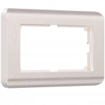 Рамка для двойной розетки Stream (перламутровый) Werkel W0082113 (a051281)