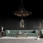 Подвесная люстра Loft It Bijout 10067/1500 BK (220V, на тросе, ветки)