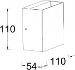 Архитектурная подсветка светодиодная Oasis Light TUBE LED W1040-2-3K Gb (220V, IP54)