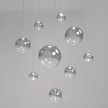 Подвесной светильник светодиодный Eurosvet WONDER со стеклянным плафоном 50230/1 LED дымчатый (на проводе, шар)