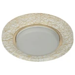 Встраиваемый точечный светильник Эра DK80 WH/GD (220V, круглые)