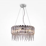 Подвесная люстра Maytoni Hail MOD097PL-06CH (220V, хрусталь, подвески, на тросе, круглые)