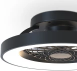 Потолочный светильник круглый светодиодный диммируемый с вентилятором с пультом управлением смартфоном регулировкой цветовой температуры Mantra Tibet 7805 (регулировка яркости, 220V, круглые)