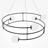 Подвесная люстра Maytoni Balance MOD317PL-06B (220V, на тросе, шарики, кольцо)