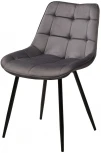 Стул MIAMI G062-40 серый, велюр / черный каркас M-City 628M04283