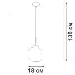 Подвесной светильник V2979-1/1S Vitaluce (220V, на проводе)