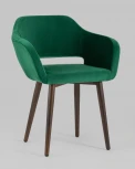 Стул с подлокотниками Stool Group Саймон велюр темно-зеленый УТ000025160