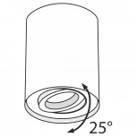 Накладной точечный светильник Maytoni Alfa C016CL-01S
