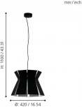 Подвесной светильник Eglo Valecrosia 99081 (220V, на проводе)