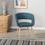 Стул R-Home Hugs синий/нат.дуб