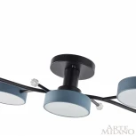 Потолочная люстра на штанге Arte Milano Ferrara 256606/5 Bk/Gr (LED, 220V, круглые)