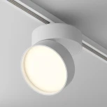 Трековый светильник Onda Unity 3000K 18Вт 120° LED (однофазный) Maytoni Technical TR007-1-18W3K-W (220V, круглые)