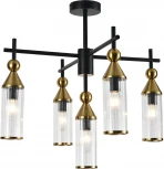 Потолочная люстра на штанге (13037/5R Black) Indigo Torazzo V000527 (220V)