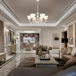 Подвесная люстра Arte Milano AM343837 347837/6 WT+SL (220V, на цепи)