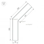 Угол SL-LINE-5035-135 (Металл) 030113 Arlight