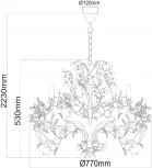 Подвесная люстра Chiaro Виола 298013209