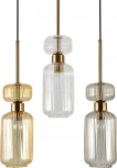 Подвесной светильник Escada Подвесной светильник Escada Gloss 1141/3S BG/CL/AM 3x60 E14, металл/стекло, античная медь (220V, на проводе)
