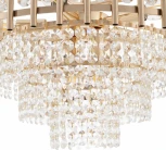 Потолочная люстра хрустальная на штанге Arte Milano Sorrento-6109 376109/7/30/490 GD (220V)