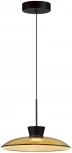 Подвесной светильник Odeon Light Saucer 5055/9LA черный/янтарный/металл/стекло LED 9W 3000К (220V, на проводе)