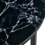 Набор кофейных столиков Tango чёрный мрамор с чёрными ножками, 2шт Bradex Home RF 0375