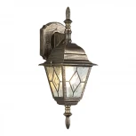 Настенный фонарь уличный Elektrostandard Vega черное золото D