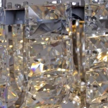 Подвесная люстра светодиодная с регулировкой цветовой температуры Reluce 33051-0.4-800 CR (220V, хрусталь, на тросе)