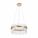 Подвесная люстра Arte Milano Venezia 312011/D500 BS (регулировка яркости, LED, 220V, хрусталь, пульт управления, на тросе, круглые)