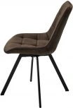 Стул CORN 360 град. поворот. G062-10 шоколадный, велюр/ черный каркас, М-City