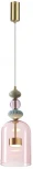 Подвесной светильник каскадный Odeon Light Palleta LED 5045/12L античн.бронза/розовый/металл/стекло/керамика 12W 4000К 1400Лм (220V, на проводе)