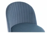 Стул Woodville на металлокаркасе Gabi blue / black 15112