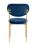 Стул Stool Group Барбара NEW велюр королевский синий золотые ножки УТ000036050