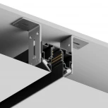 Шинопровод магнитный встраиваемый под натяжной потолок 48В 3м, черный Hesby Lighting ElDeko HSBL_0186