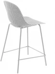 Барный стул La Forma (ex Julia Grup) Quinby (Белый/ Сталь,Пластик,Полипропилен)