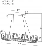 Подвесной светильник светодиодный Stilfort Cerruti 4015/03/10PL