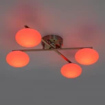 Потолочная люстра RGB на штанге Citilux Atman Smart CL226A141 (LED, 220V, голосовое управление, пульт управления, управление смартфоном, умный дом - Алиса, Маруся, Салют)
