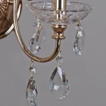 Бра ILLUMICO IL2367-1WOR-39 GD (220V, хрусталь, подвески, подсвечник, свеча)