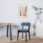 Стул R-Home Франк Сканди Блю Арт Венге