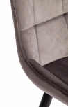 Стул ABRUZZO ( mod. 8060 ) / 2 шт. в упаковке Tetchair (Металл,Велюр/Серый) арт.24537