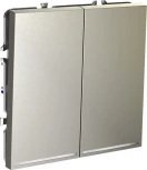 Выключатель двухклавишный с подсветкой (шелк) Voltum S70 VLS020204