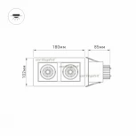 Встраиваемый точечный светильник Arlight CL-KARDAN 024130 (LED, 220V)