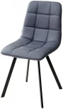 Стул CHILLI SQUARE HK017-09 серо-черничный, PU / черный каркас М-City