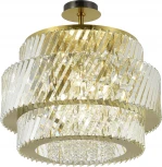 Потолочная люстра на штанге ST Luce Ritz SL6138.313.12 латунь/прозрачный E14 12*40W (220V, круглые)