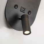 Настенный светильник для чтения с usb-портом Favourite Twin 4067-2W (LED, 220V, выключатель, шар)