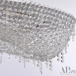 Подвесная люстра светодиодная APL LED Sicilia SH523.0.120.B.Ni.4000 (220V, хрусталь, на тросе)