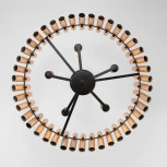 Потолочная люстра на штанге Castellie 361/5 черный/шампань (220V)